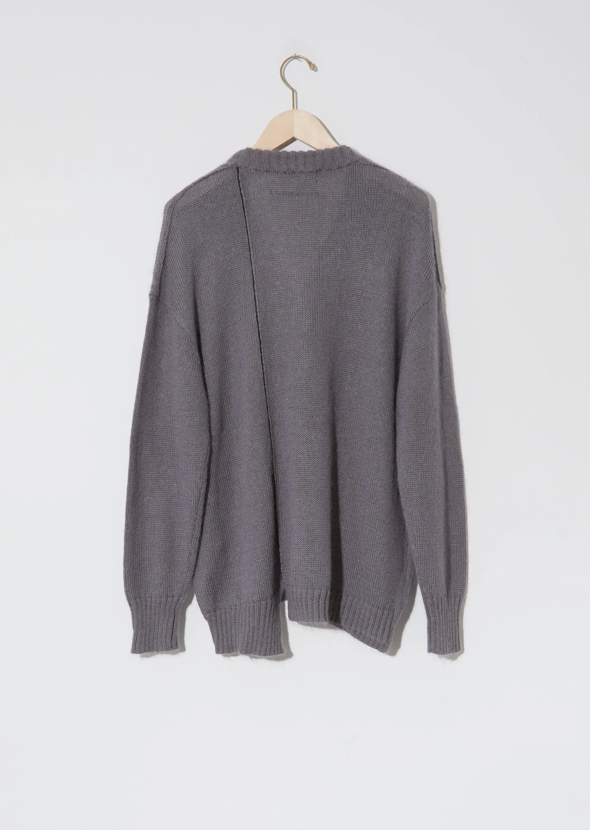 Lab Cardigan — Concrete