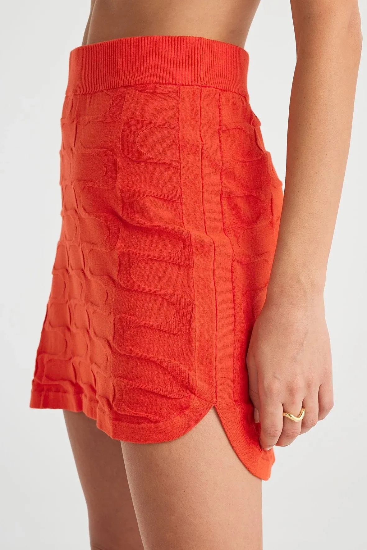 Lara Mini Skirt - Hibiscus