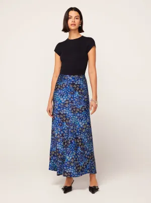 Layla Midnight Constellation Print Midi Skirt