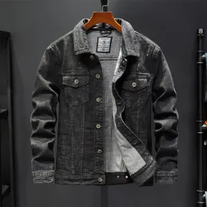 Men's Denim Jacket Spring Autumn Fashion Men Retro Jacket Casual Washed Jean Jacket Coat Winter Vintage Cowboy Outerwear Male