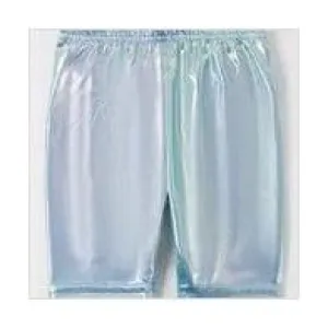 Metallic Iridescent Blue Girls Bike Shorts