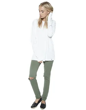 Michael Lauren Jonas Jogger w/Knee Slits in Military