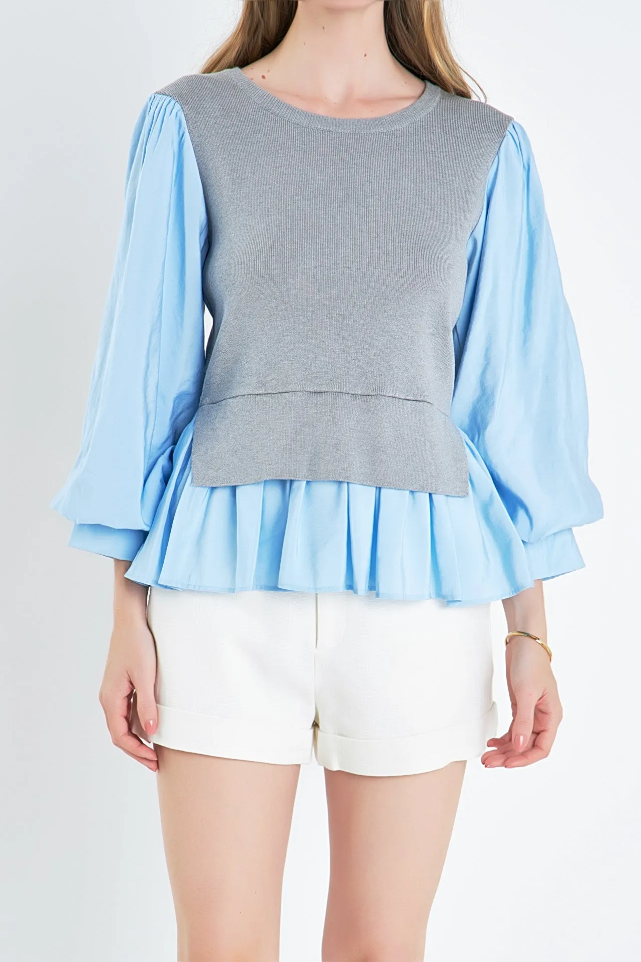 Mixed Media Blouse