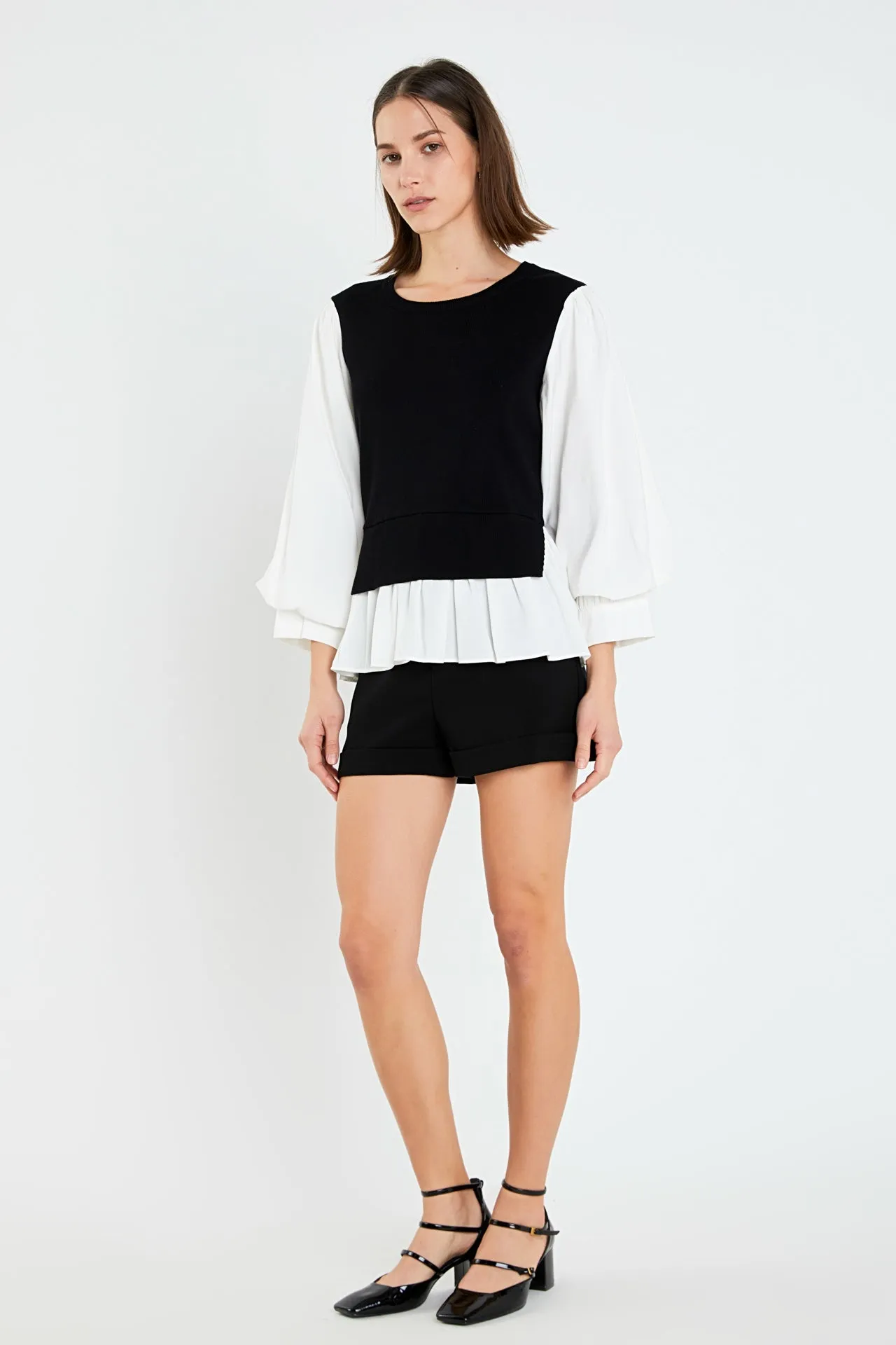 Mixed Media Blouse