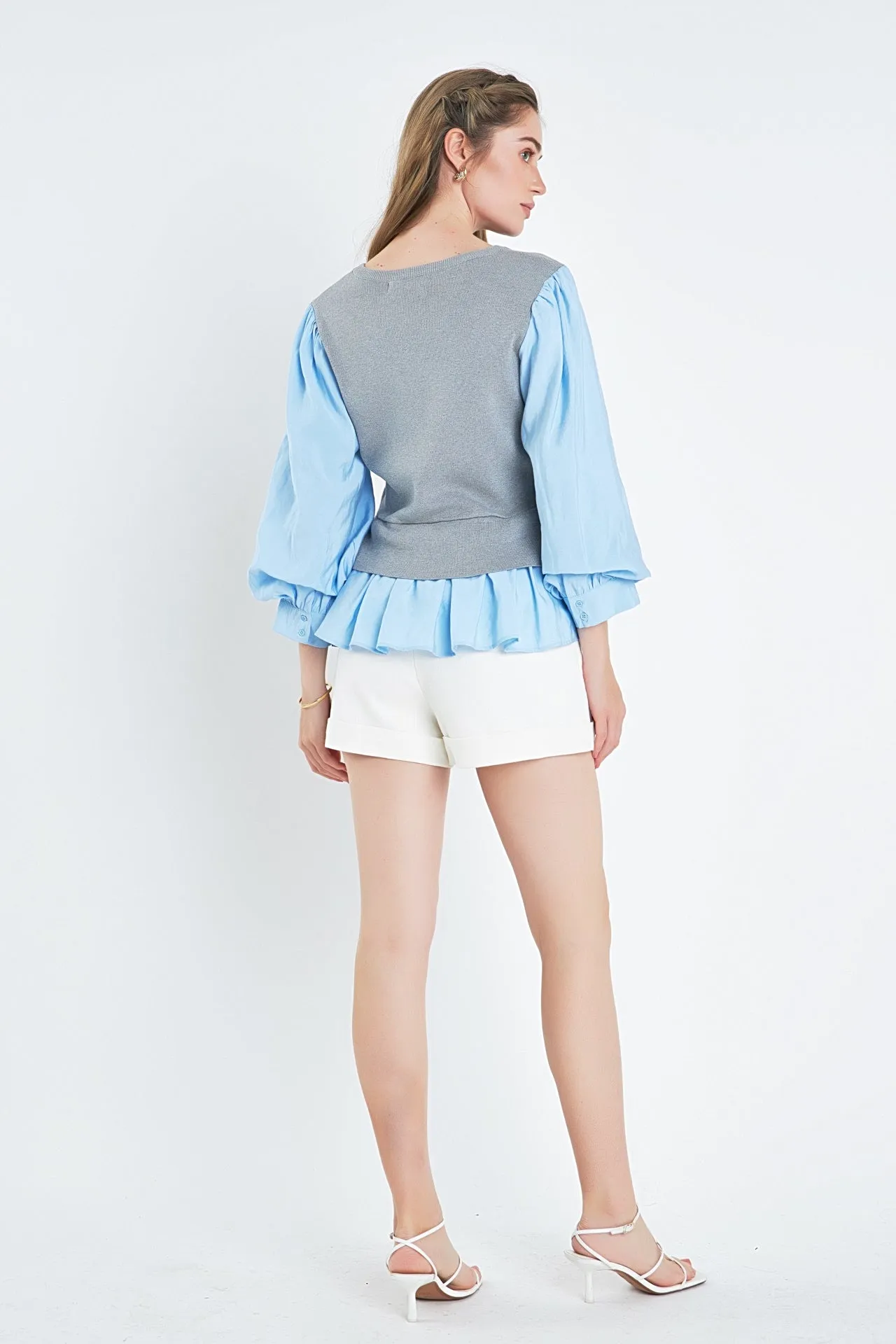 Mixed Media Blouse