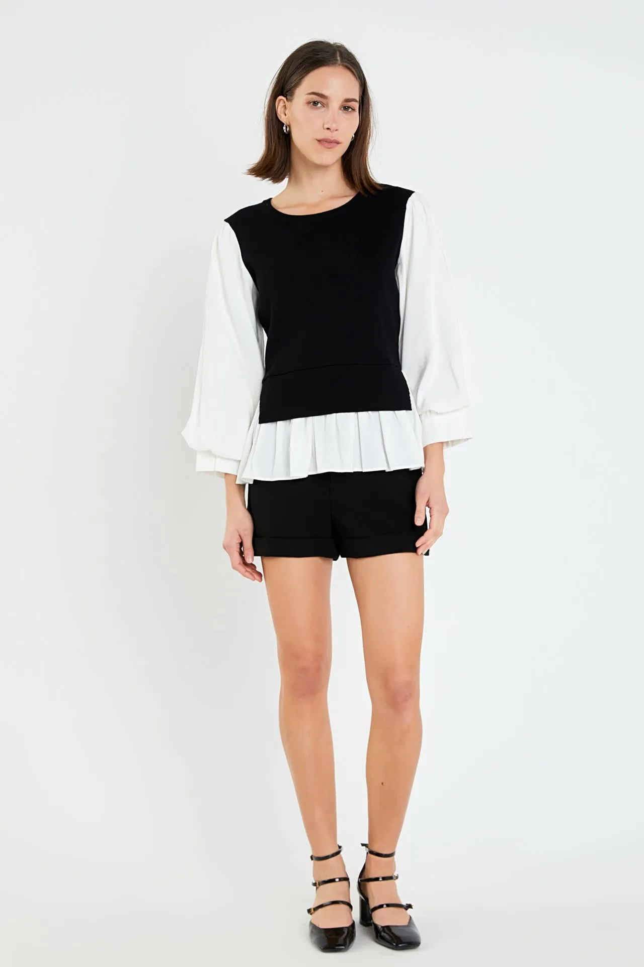 Mixed Media Blouse