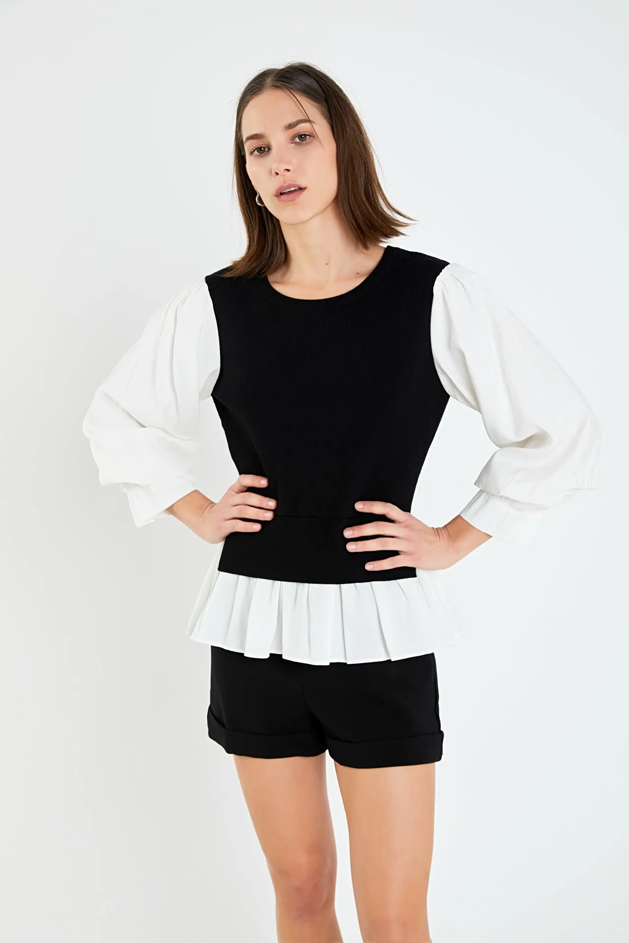 Mixed Media Blouse