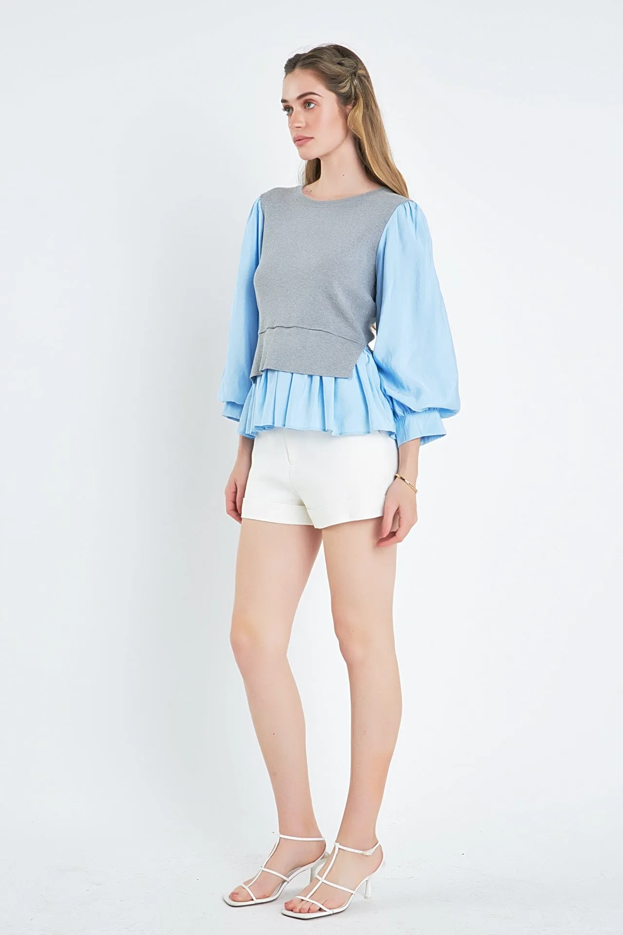 Mixed Media Blouse
