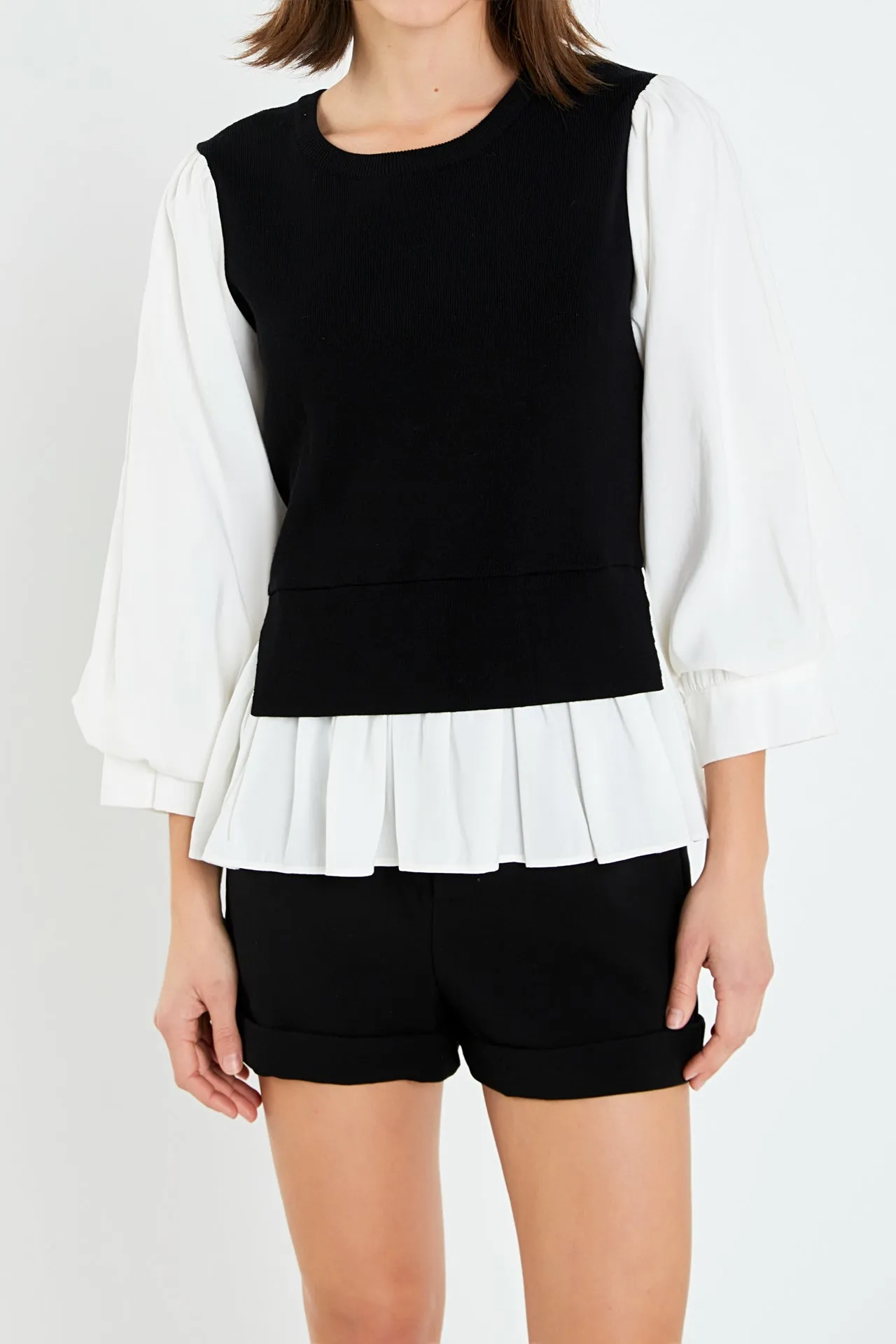 Mixed Media Blouse