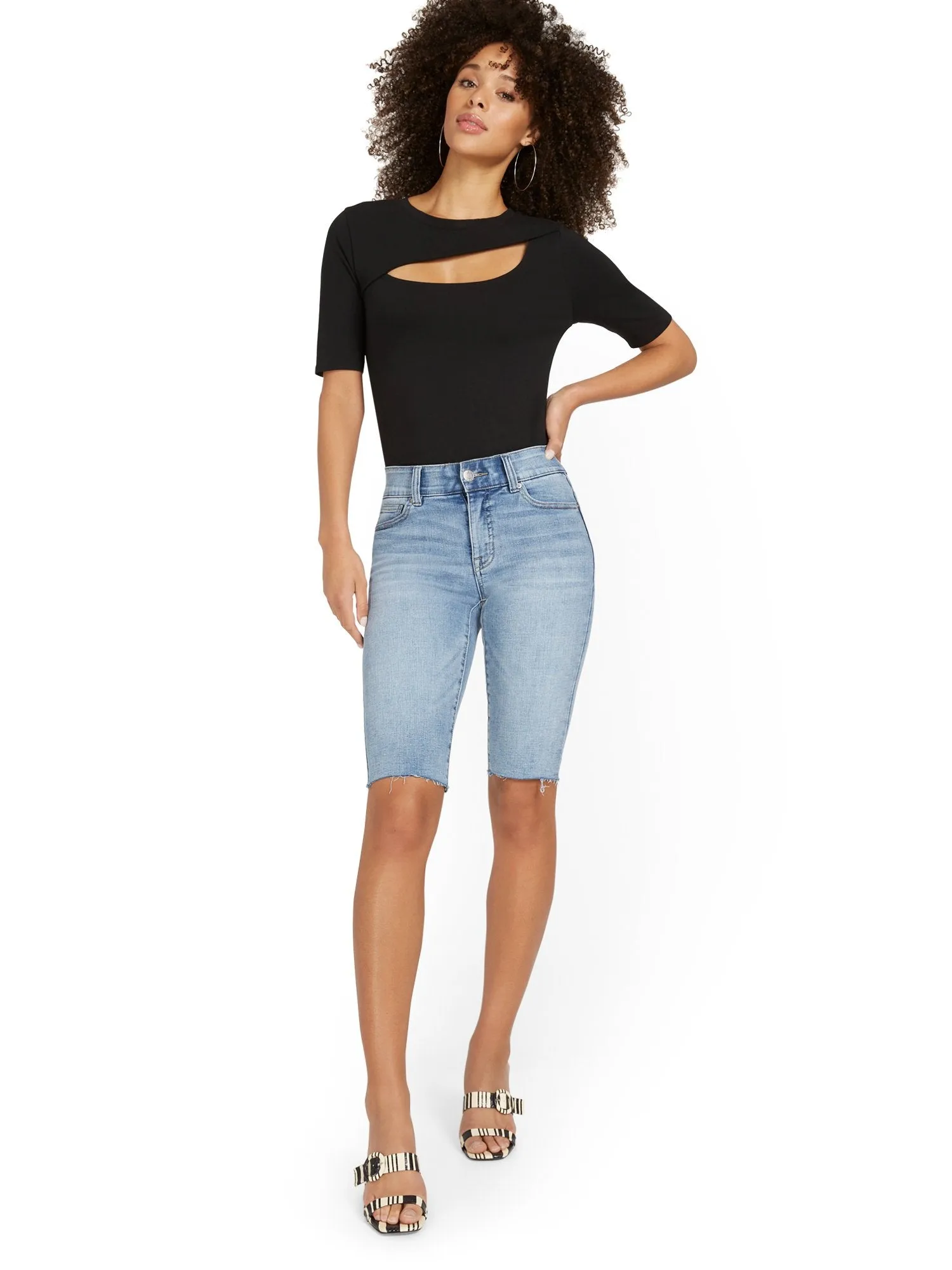 Mya Curvy High-Waisted Sculpting No Gap 13-Inch Bermuda Short
