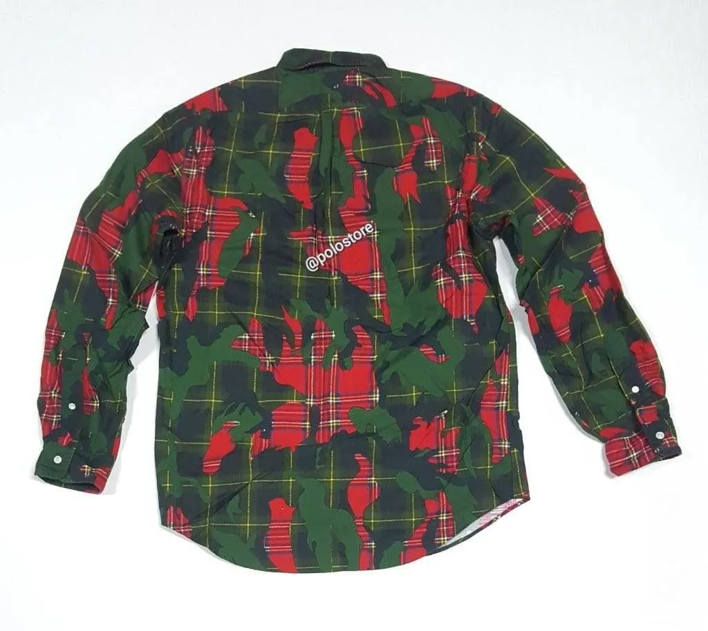 Nwt Polo Ralph Lauren Camo Classic Fit Patch Button Up
