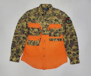 Nwt Polo Ralph Lauren Camo/Orange Sportsman Classic Fit Button Up
