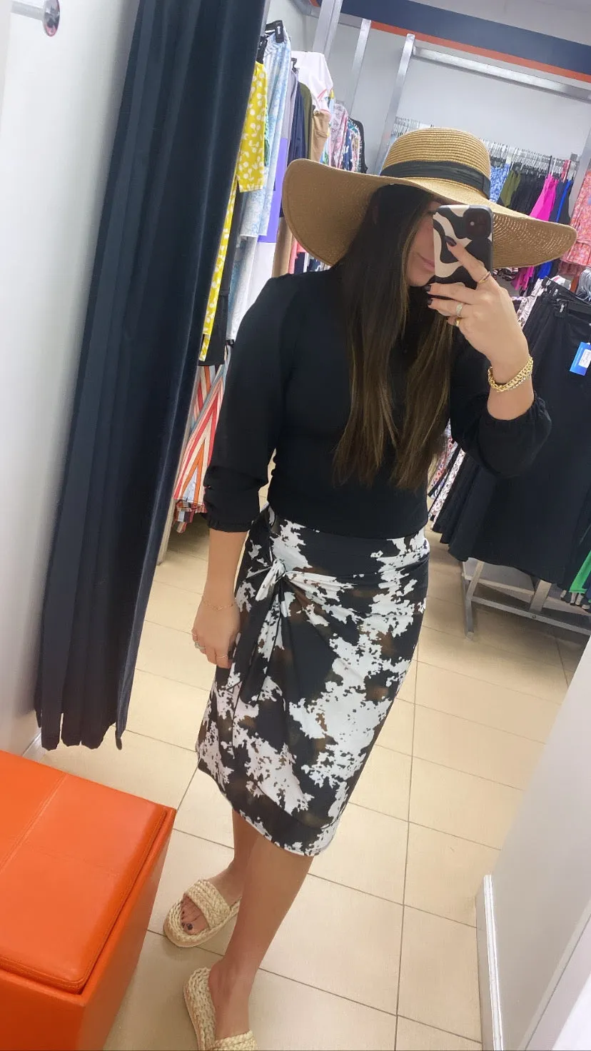 Pony Sarong Swim Skirt