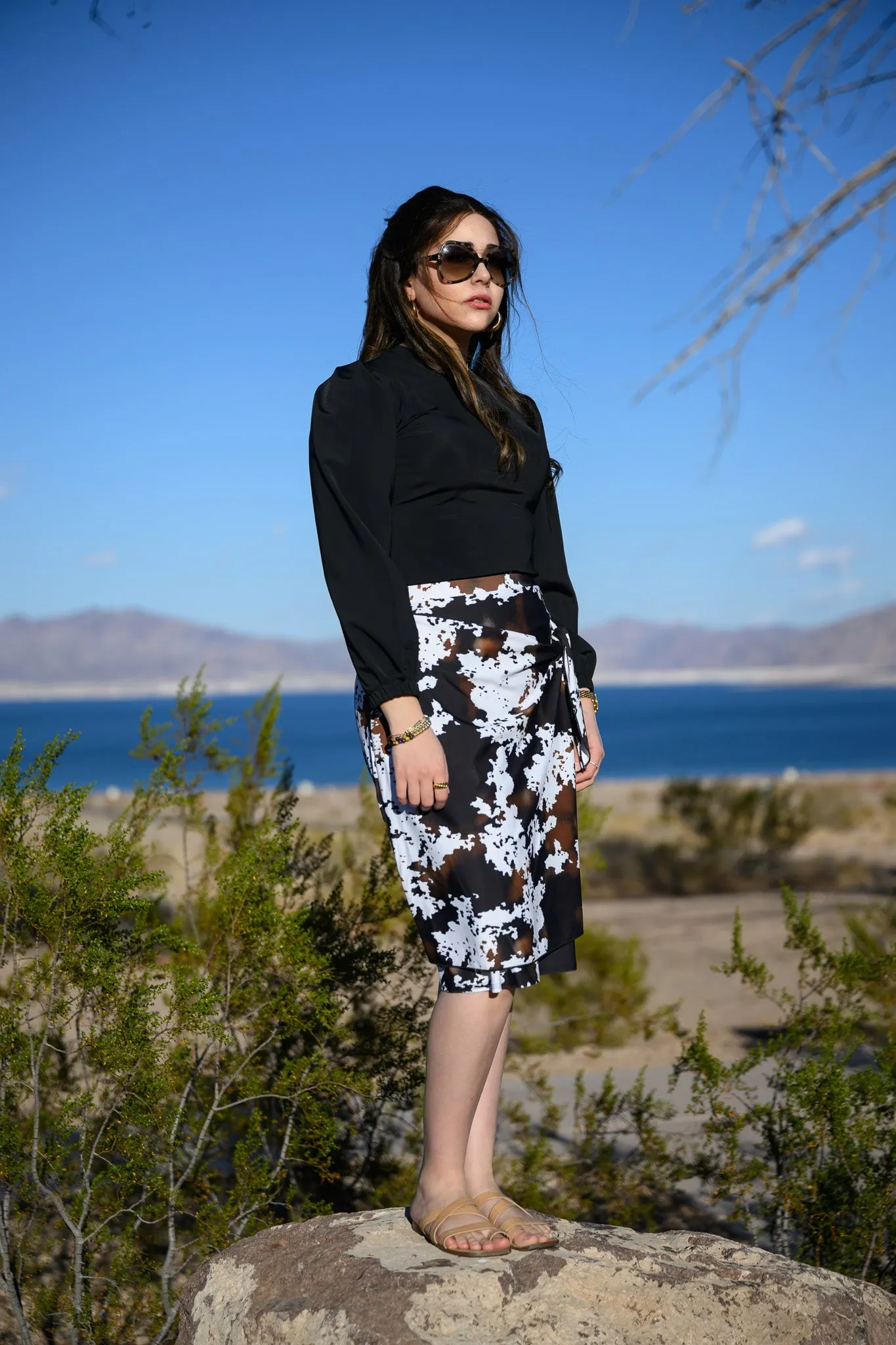 Pony Sarong Swim Skirt