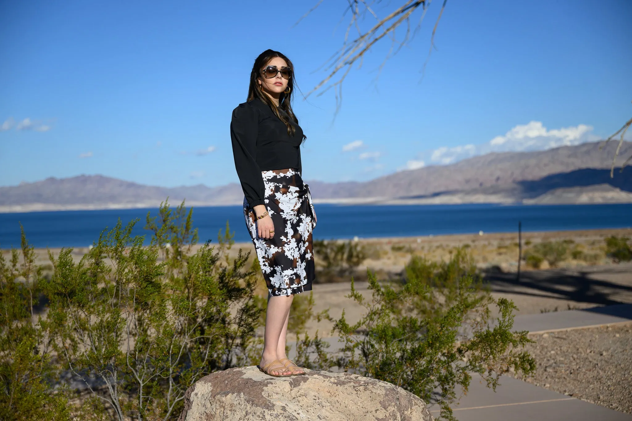 Pony Sarong Swim Skirt
