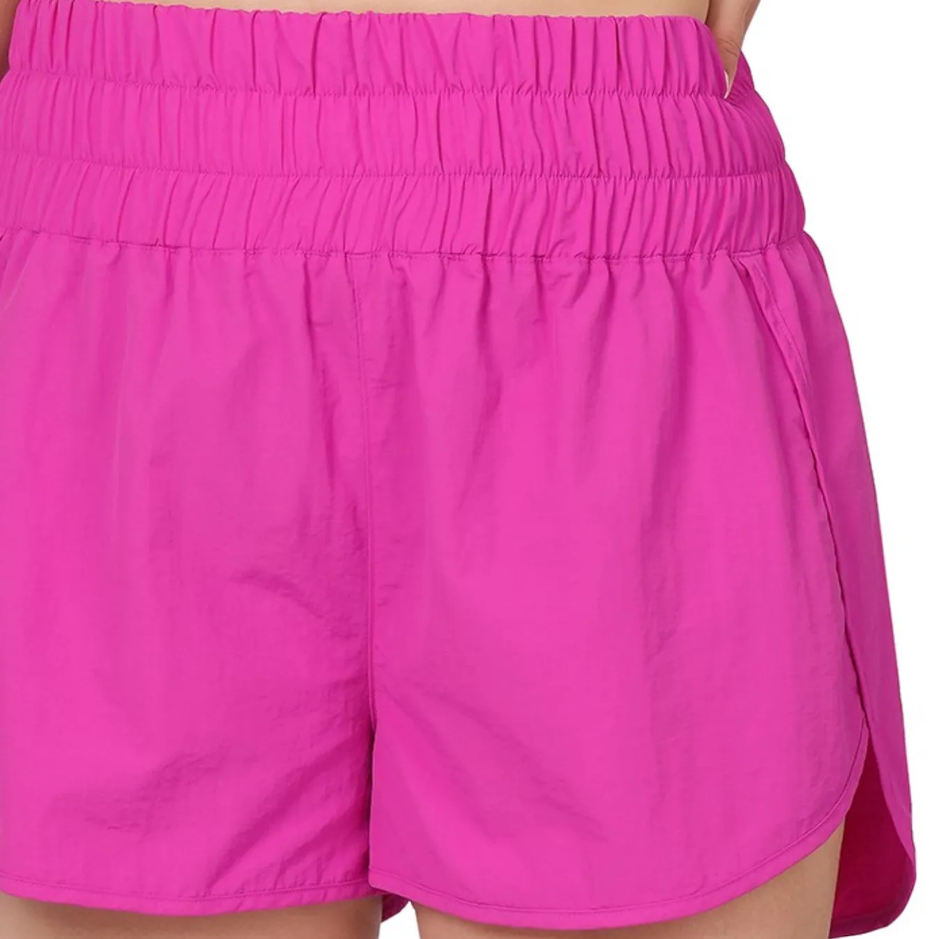 Pretty Comfy Hot Pink Plus Size Women's Shorts ----------Sale