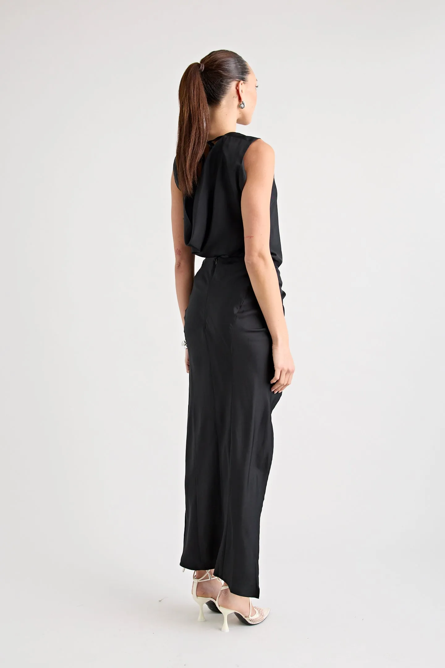 RAF SILK REVERSIBLE TOP | BLACK