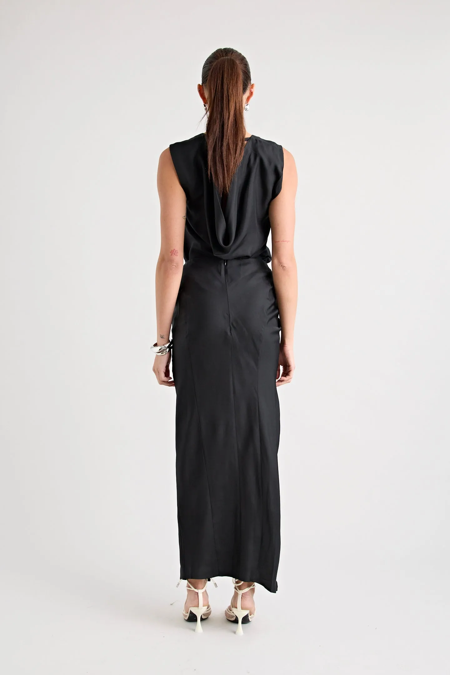 RAF SILK REVERSIBLE TOP | BLACK