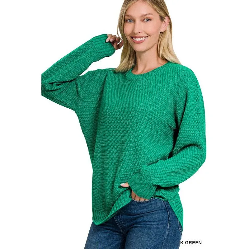 ROUND NECK BASIC SWEATER