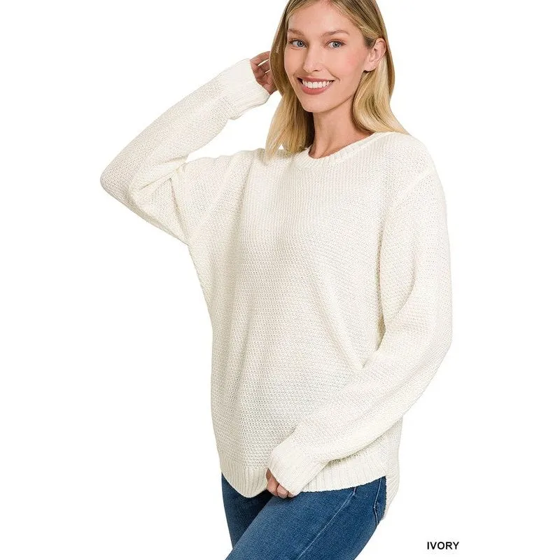 ROUND NECK BASIC SWEATER