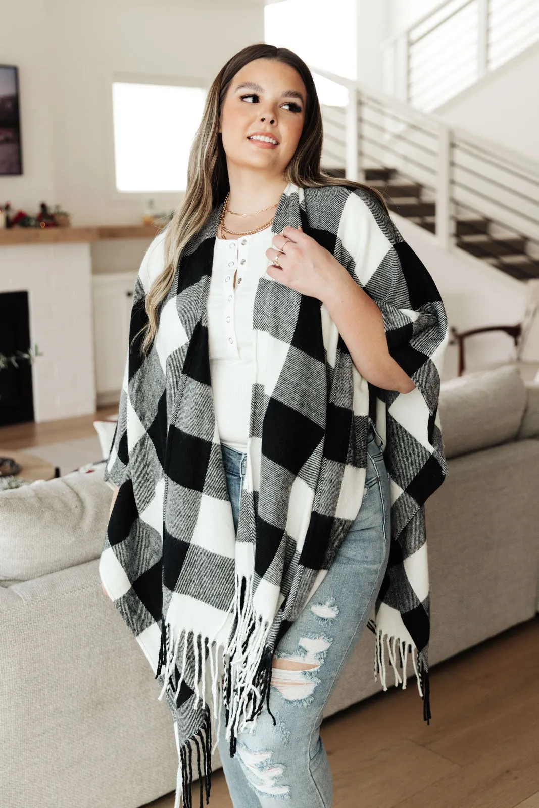 S'all Good Y'all Buffalo Plaid Shawl