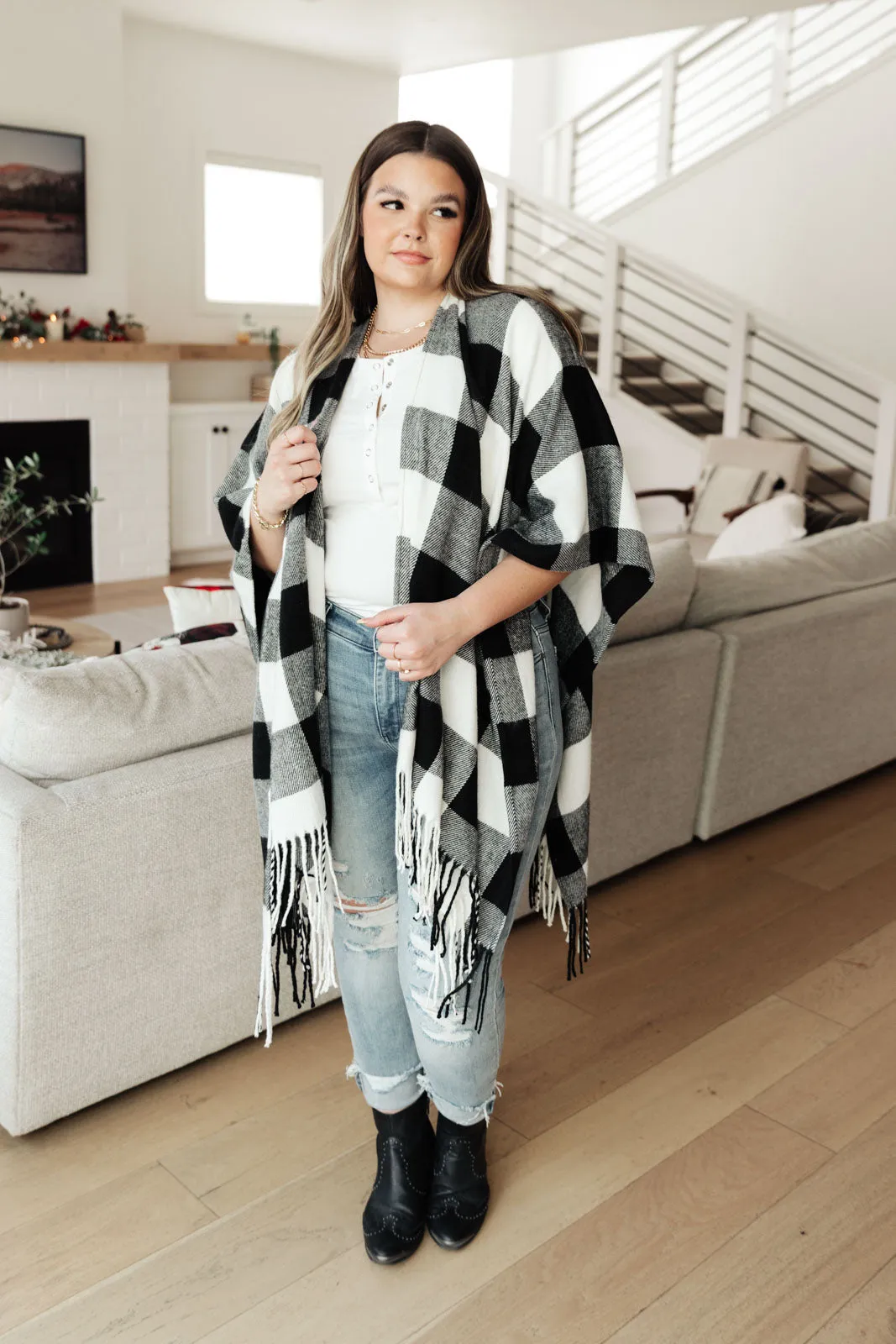 S'all Good Y'all Buffalo Plaid Shawl