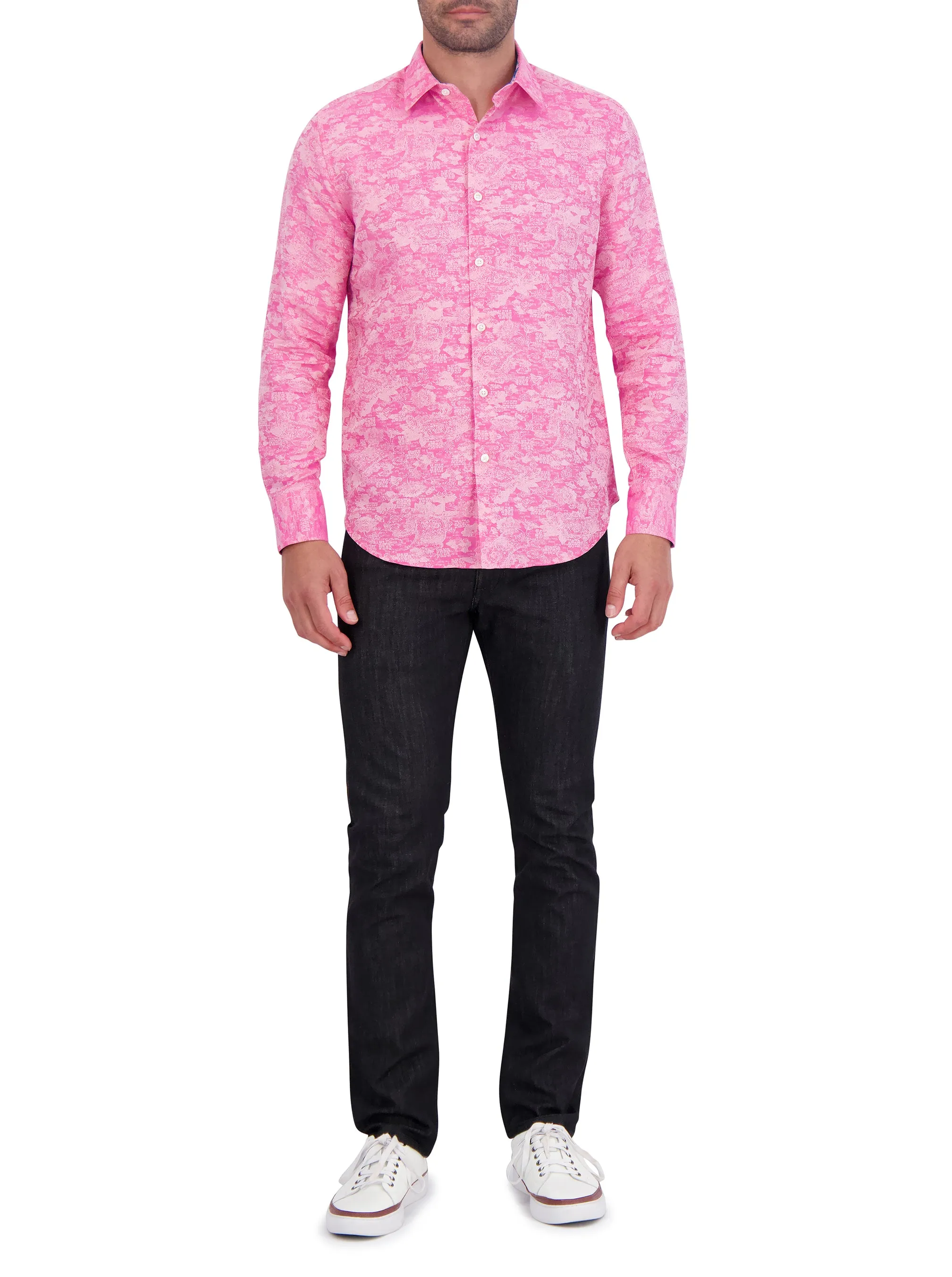 SARKIS LONG SLEEVE BUTTON DOWN SHIRT