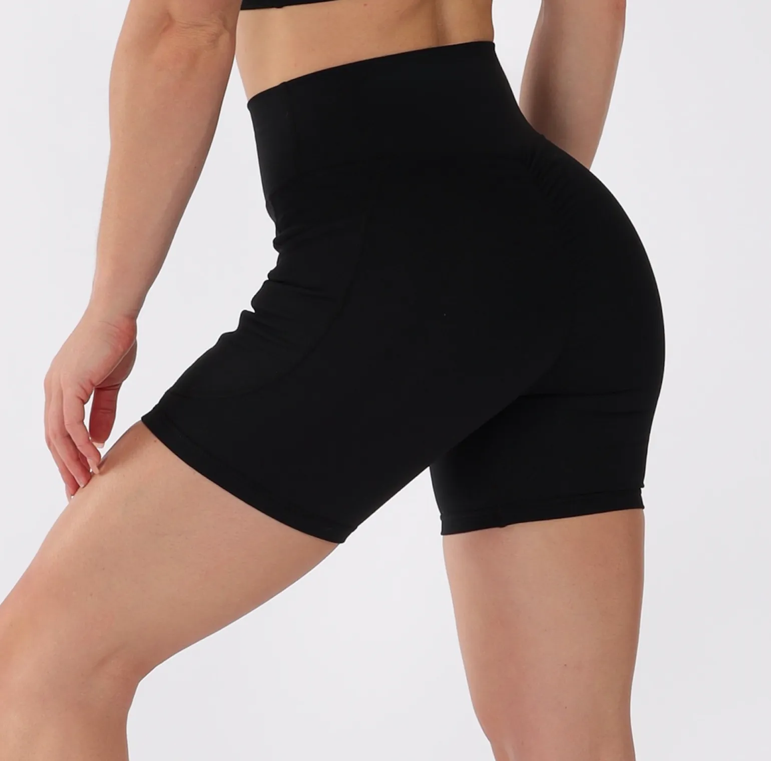 SCRUNCH BIKE SHORTS POCKET- (WHOLESALE)
