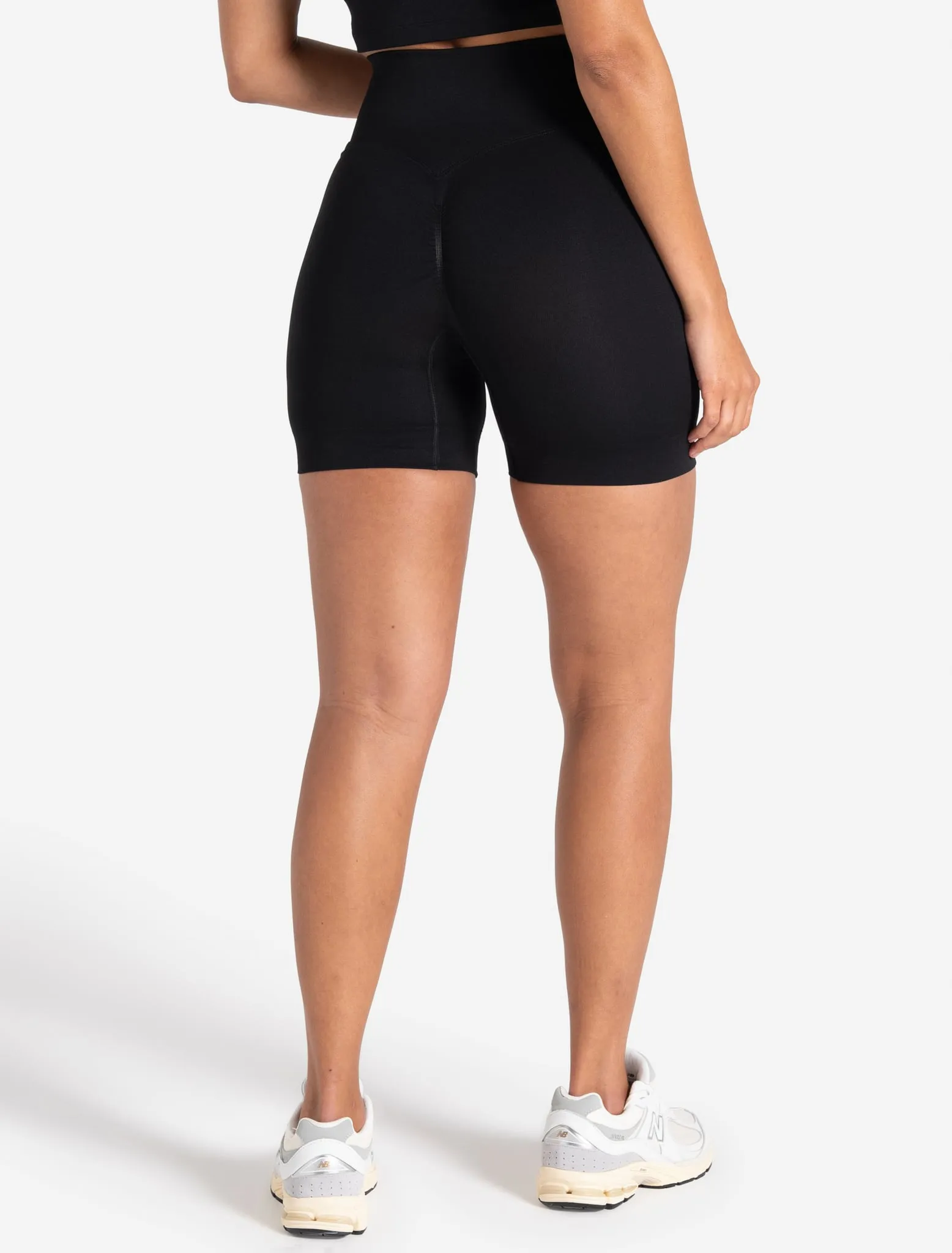 Sculpt Seamless Scrunch Shorts - Black