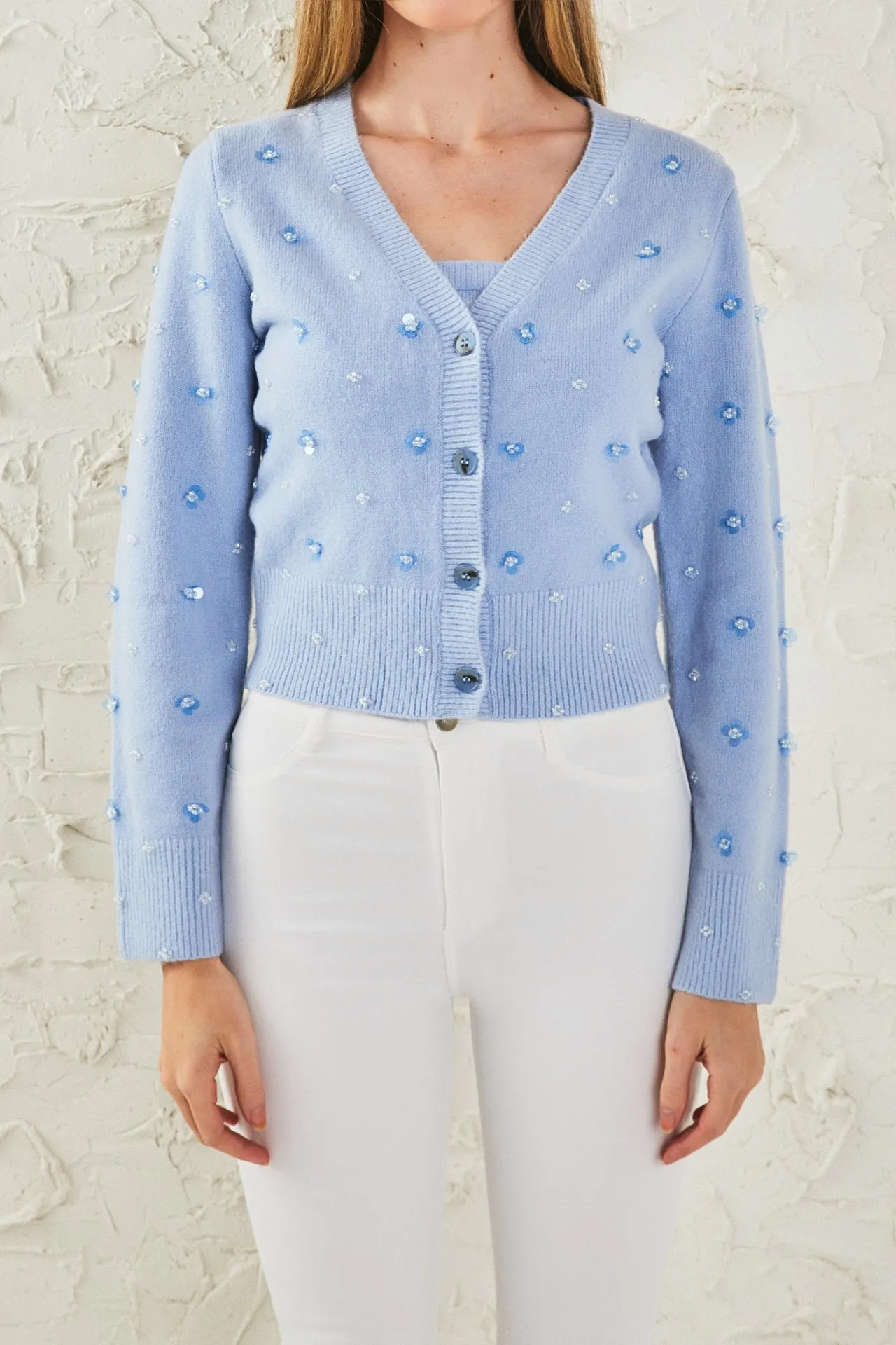 Sequin Embellished Cardigan