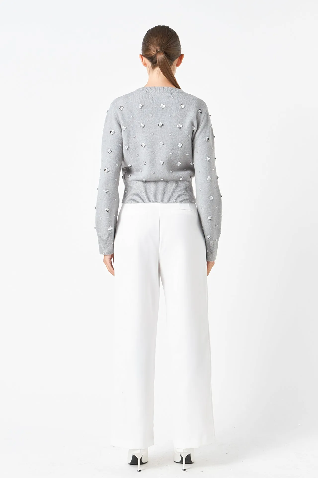 Sequin Embellished Cardigan