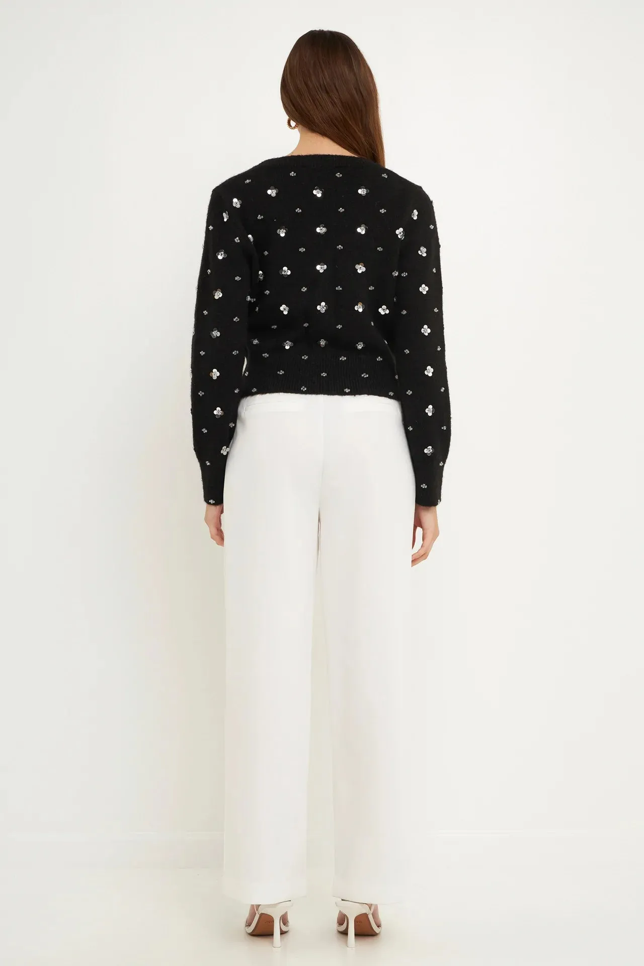 Sequin Embellished Cardigan