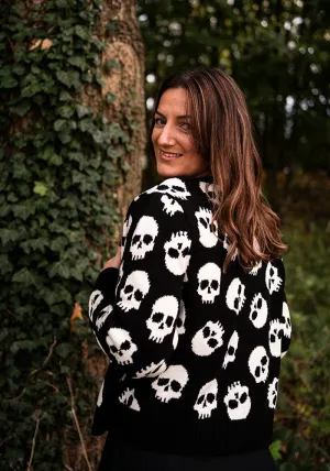 Skull Knit Cardigan