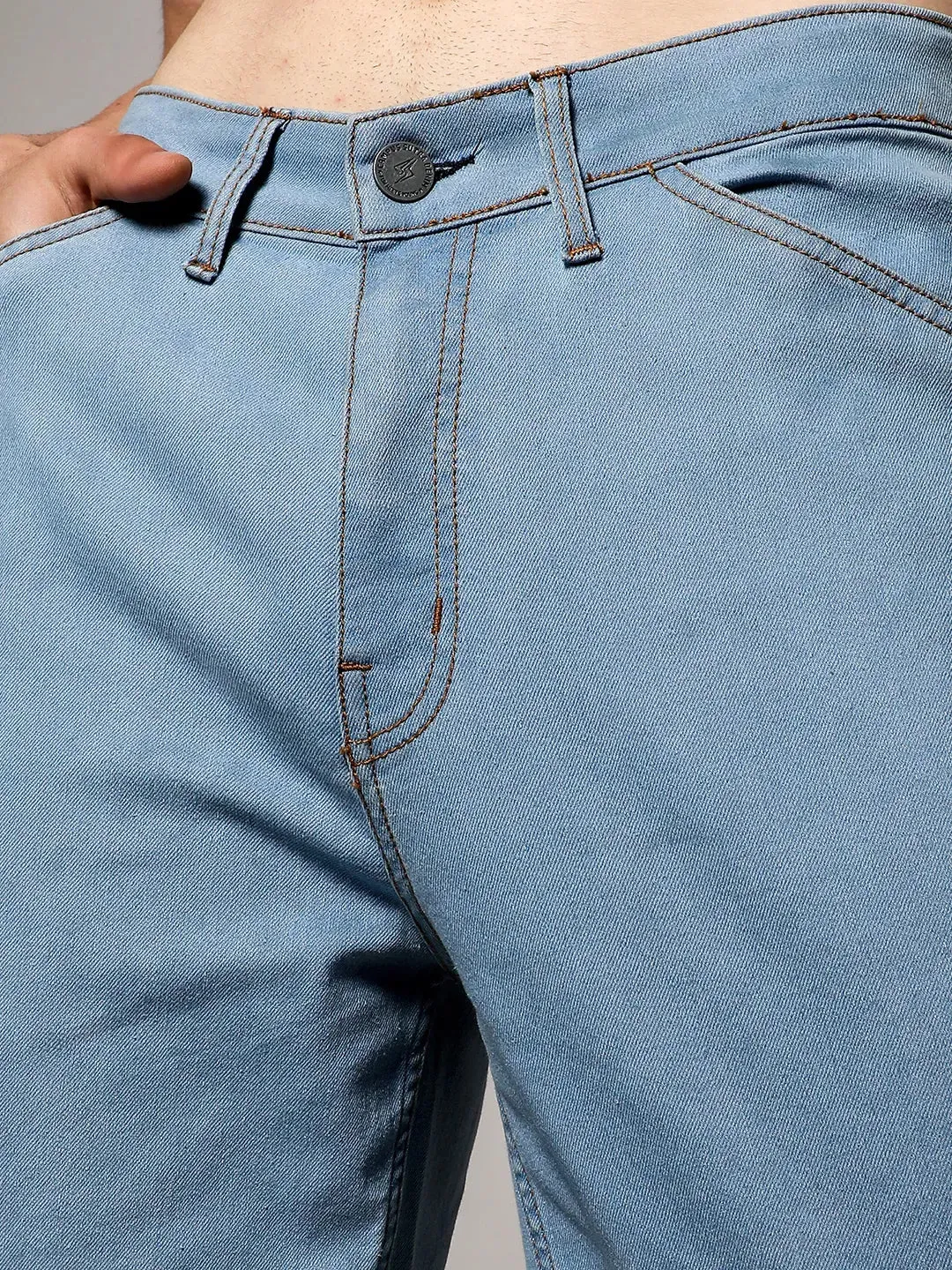 Straight Cargo Denim Jeans