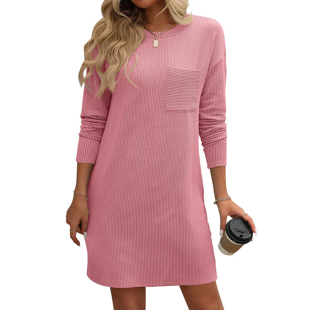 Striped Long Sleeve Dress
