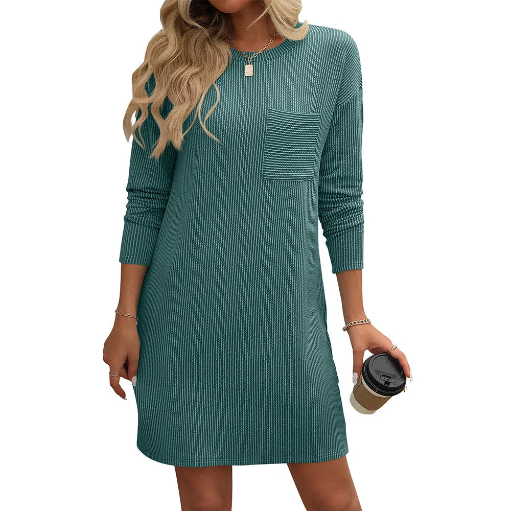 Striped Long Sleeve Dress