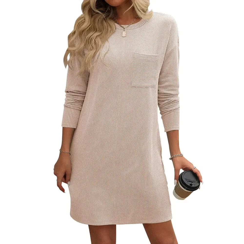 Striped Long Sleeve Dress