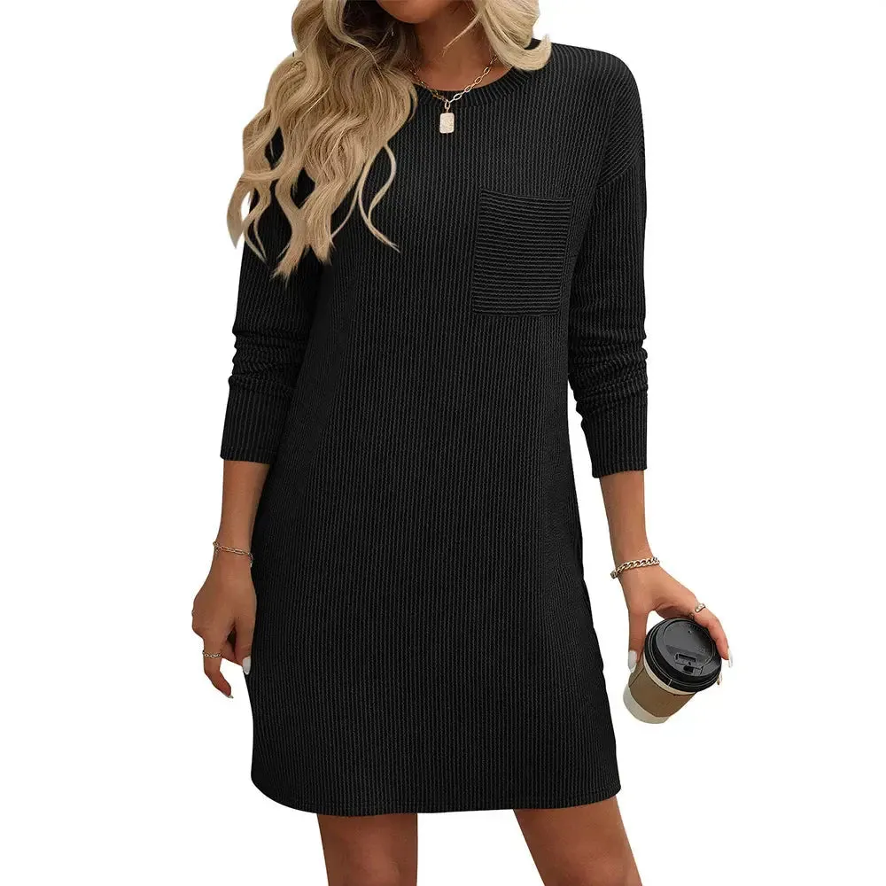 Striped Long Sleeve Dress