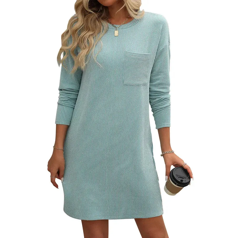 Striped Long Sleeve Dress