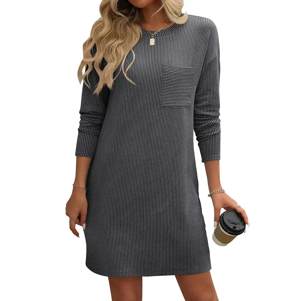 Striped Long Sleeve Dress
