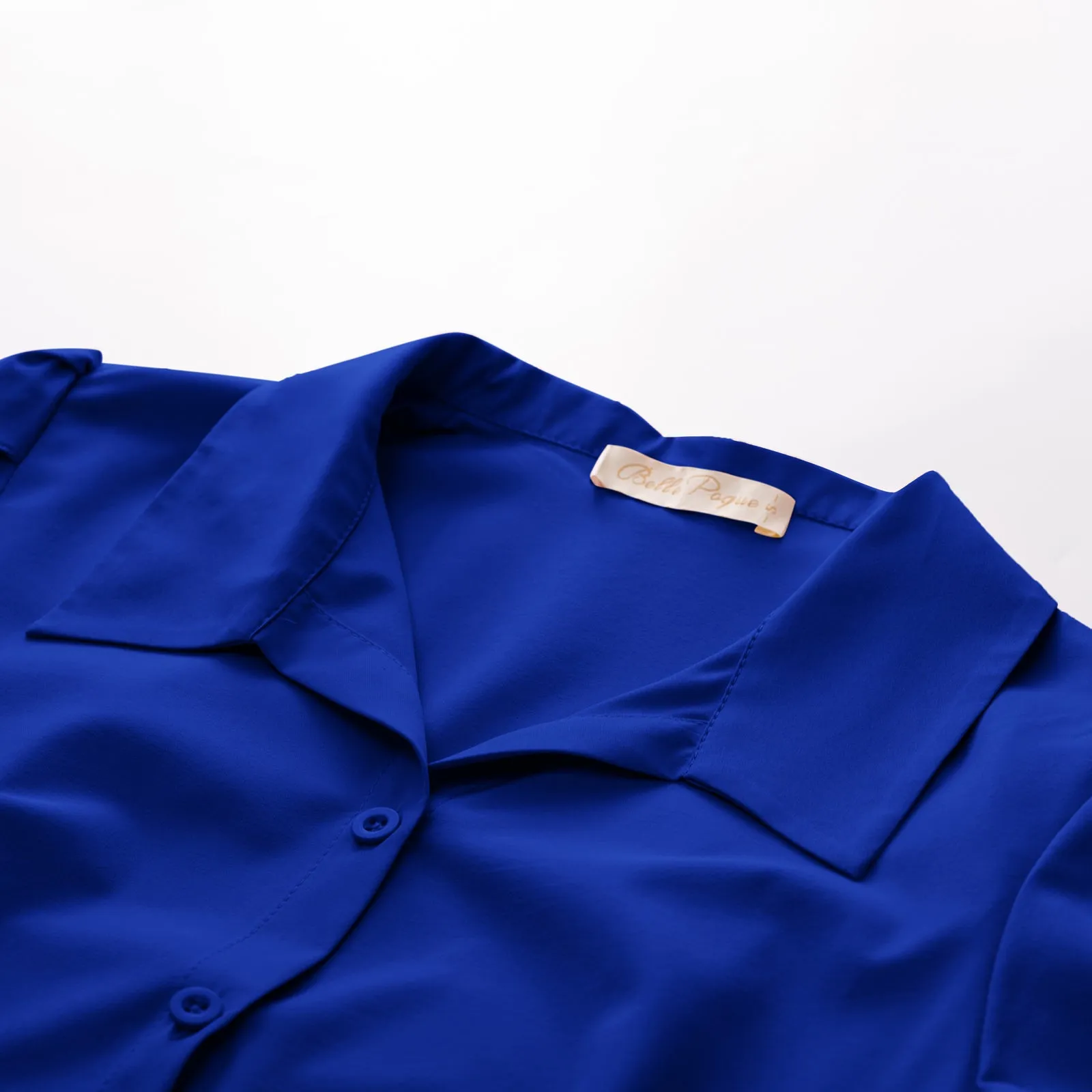 Summer Short Sleeve Button Down Blouse for Women V Neck Vintage Business Casual Shirts Tops
