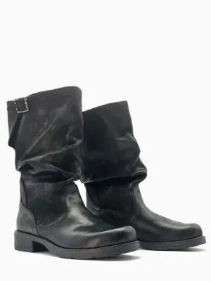 TASH | Bare Leg Summer Boots | Black