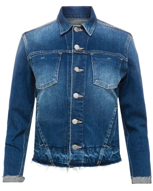 Tatiana Distressed Denim Jacket in Talledega