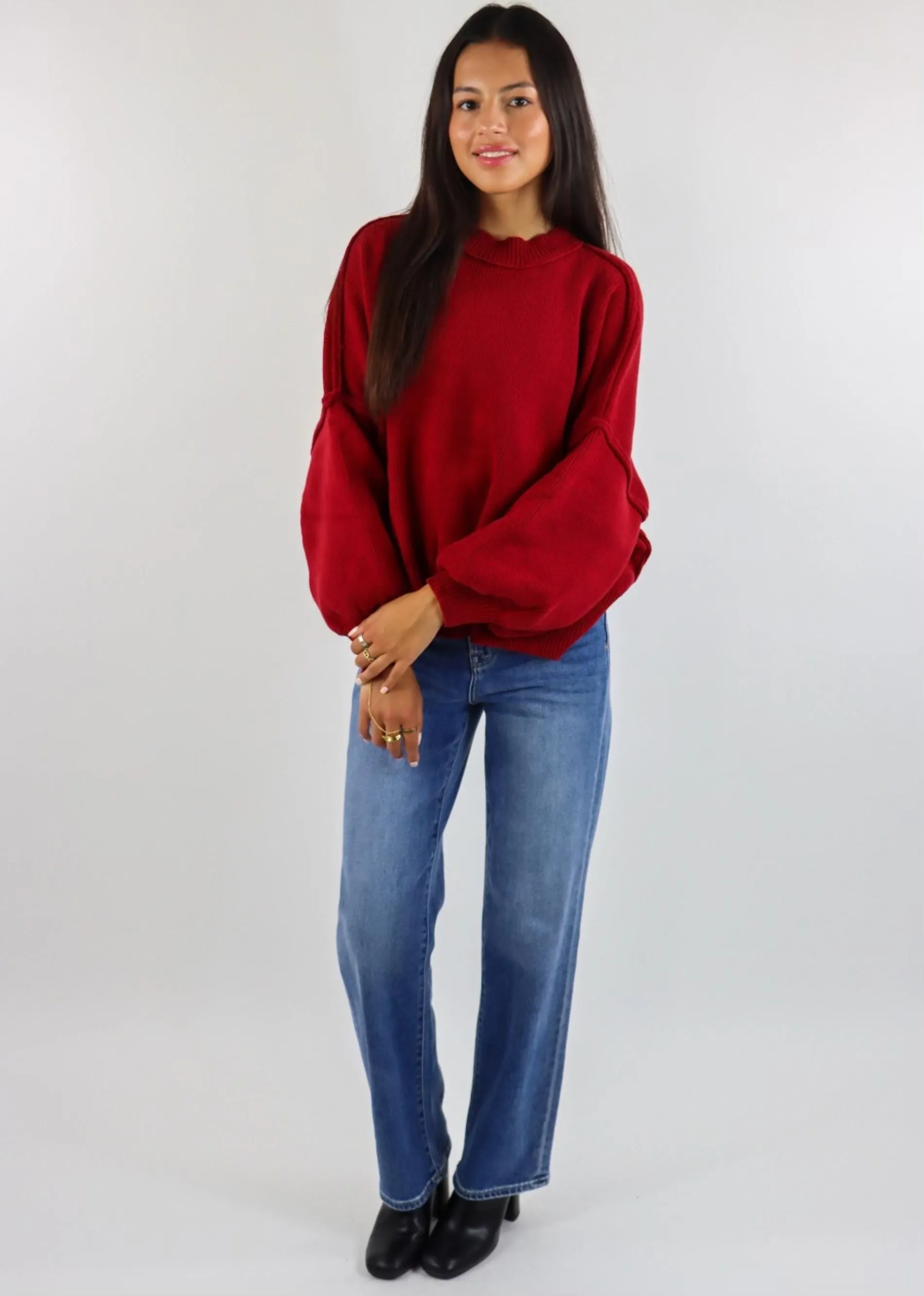 Tattooed Heart Sweater ★ Red