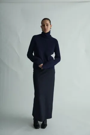 Teresa Skirt - Cool Wool  - Marine
