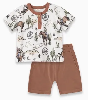 Tesa Babe Toddler Boy's On the Range Bamboo Set