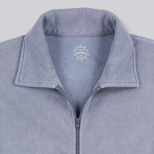 Thermal Pointelle Zip Cardigan (Air Force)