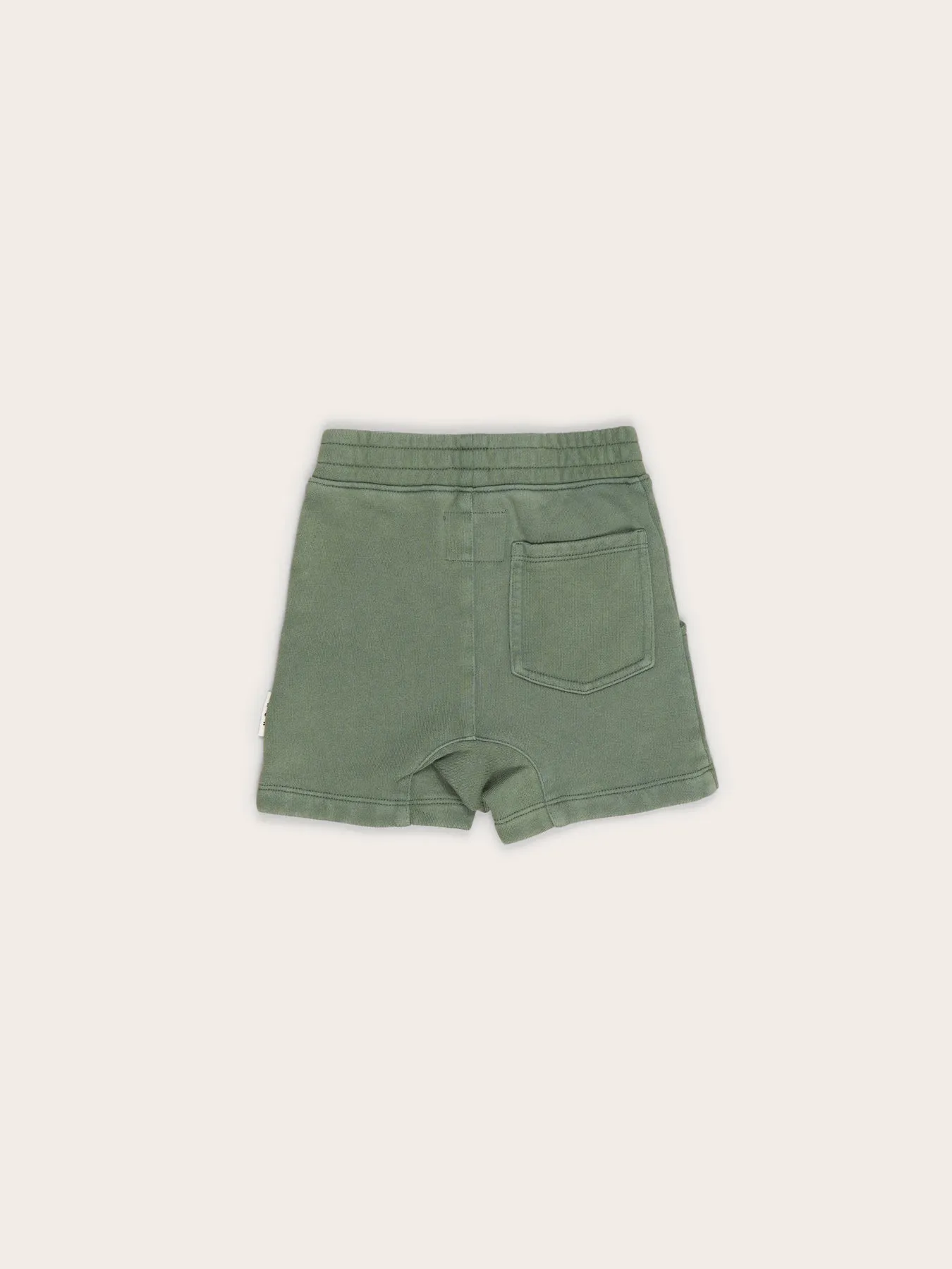 Vintage Green Slouch Shorts by Hux Baby