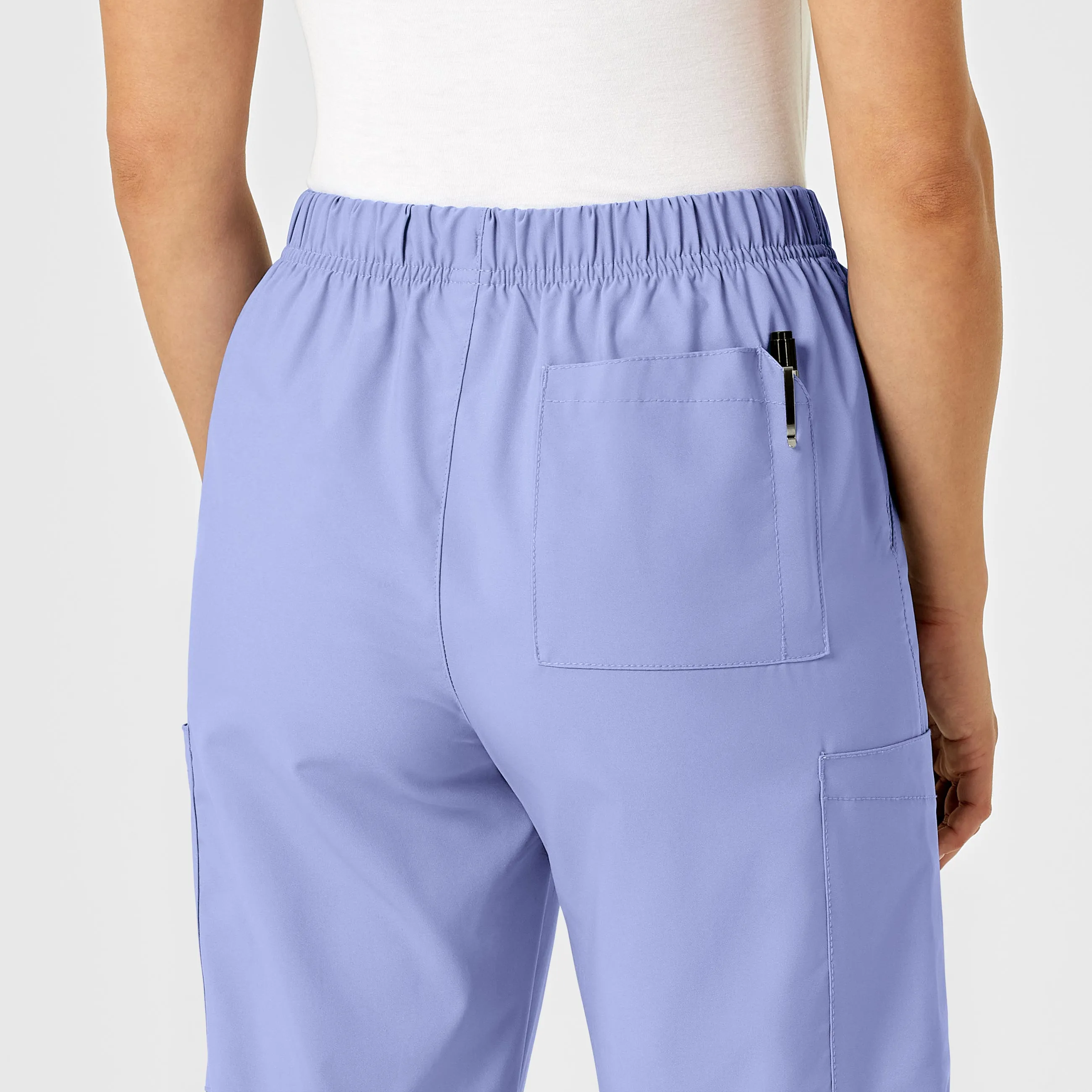 W123 Unisex Multi-Cargo Scrub Pant - Ceil Blue