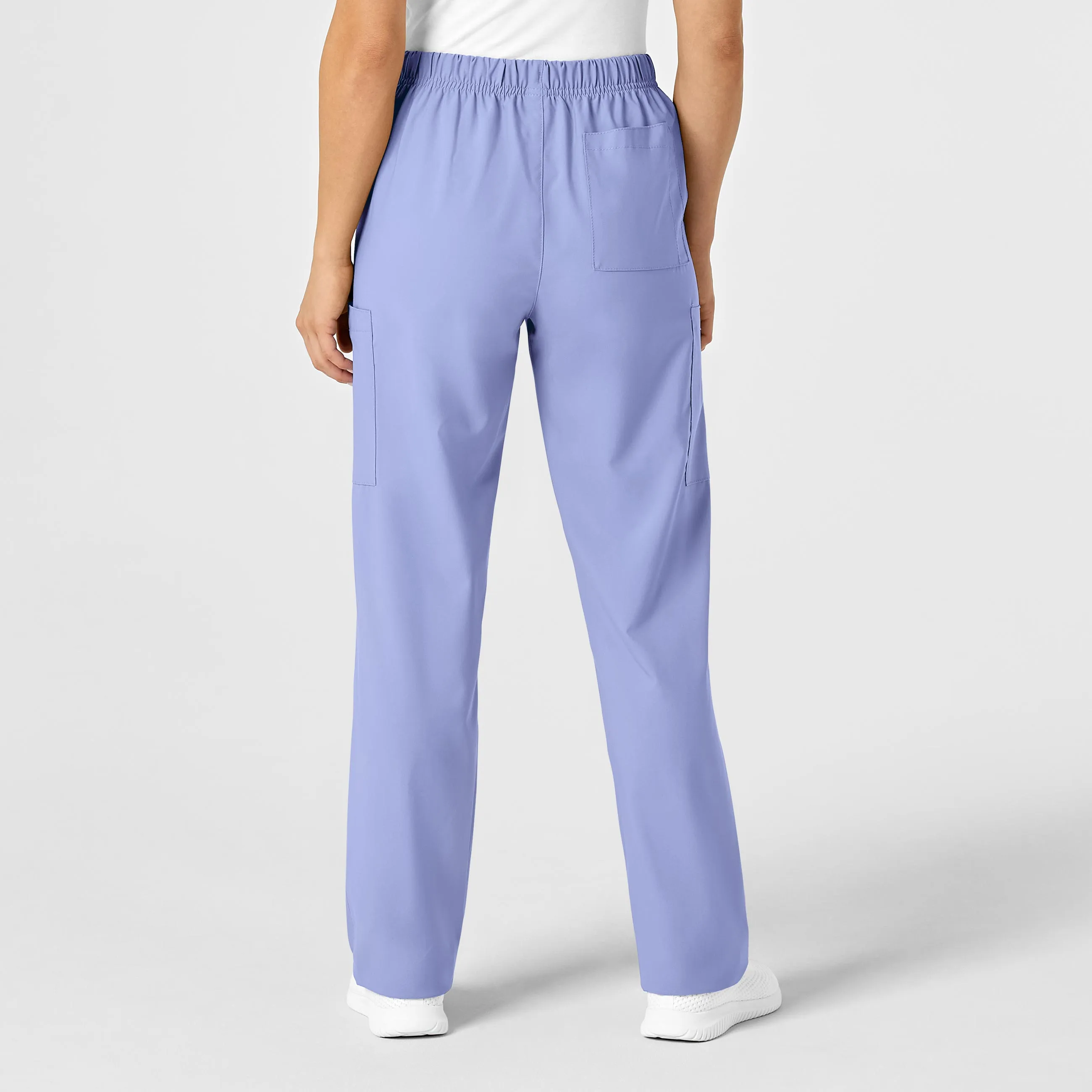 W123 Unisex Multi-Cargo Scrub Pant - Ceil Blue